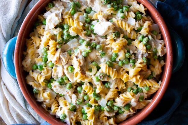 Leftover Rotisserie Chicken Pasta