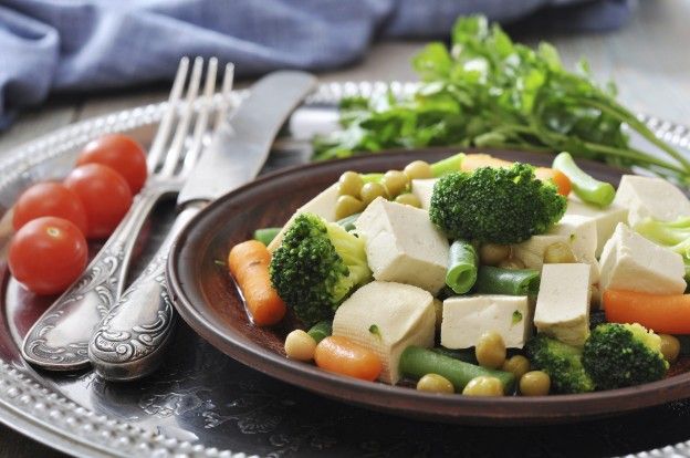 Asian-style steamed vegetables