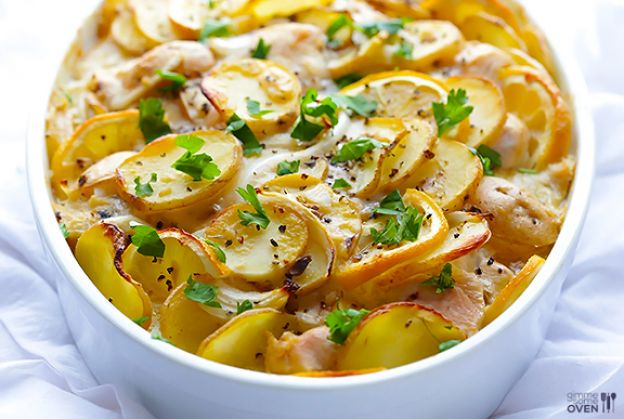 Lemon Chicken Potato Casserole