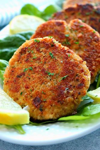 Lemon Garlic Tuna Cakes