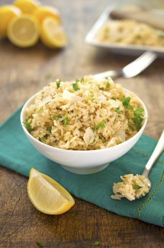 Lemon Parmesan Brown Rice