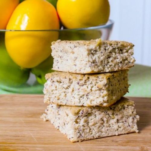 Lemon Poppy Seed Protein Squares