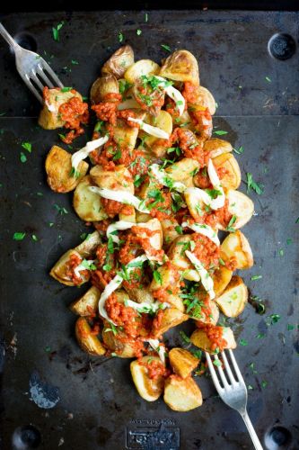 Lightened Up Patatas Bravas