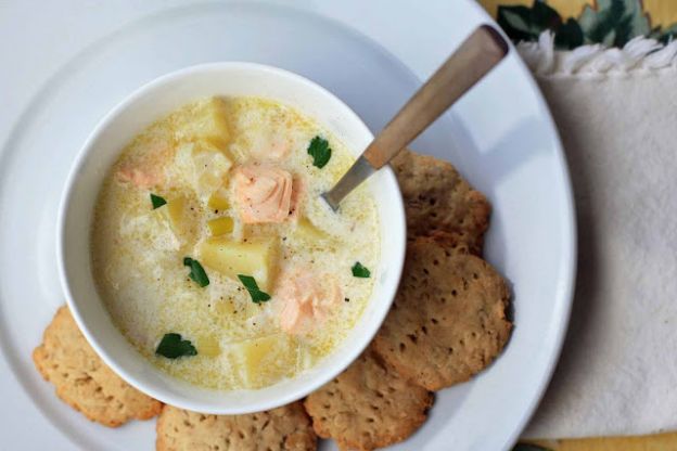 Lohikeitto (Finnish salmon soup)