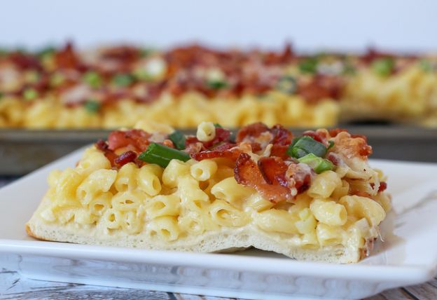 38. Mac and cheese pizza