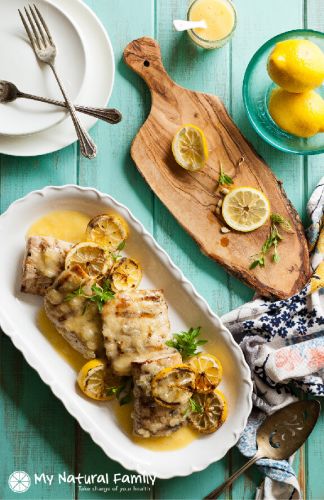 Grilled Mahi Mahi in Lemon Butter Sauce