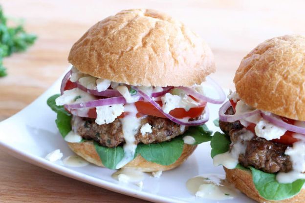 Make A Big Fat Greek Burger