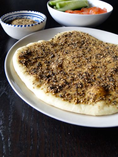 Manakish, zaatar bread (Lebanon)