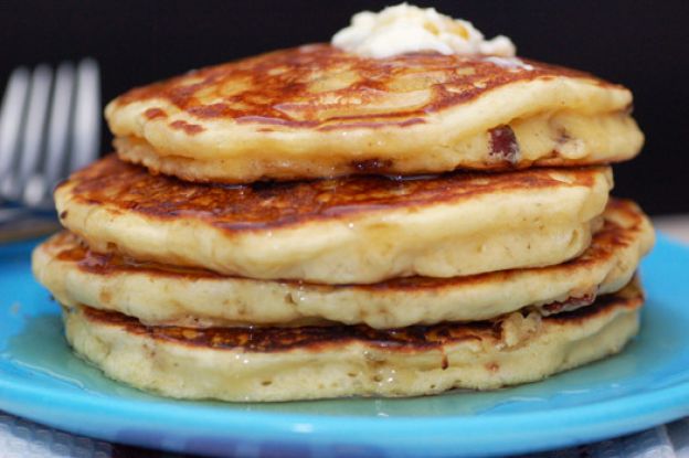 Maple bacon pancakes