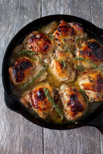 Maple Ginger Chicken Thighs