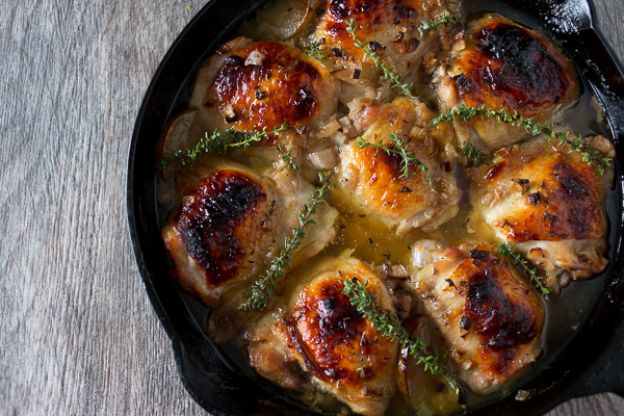 Maple Ginger Chicken Thighs