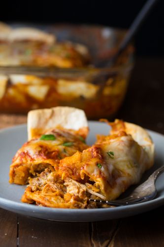 Maple Pork And Butternut Squash Enchiladas