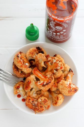 Maple Sriracha Roasted Cauliflower