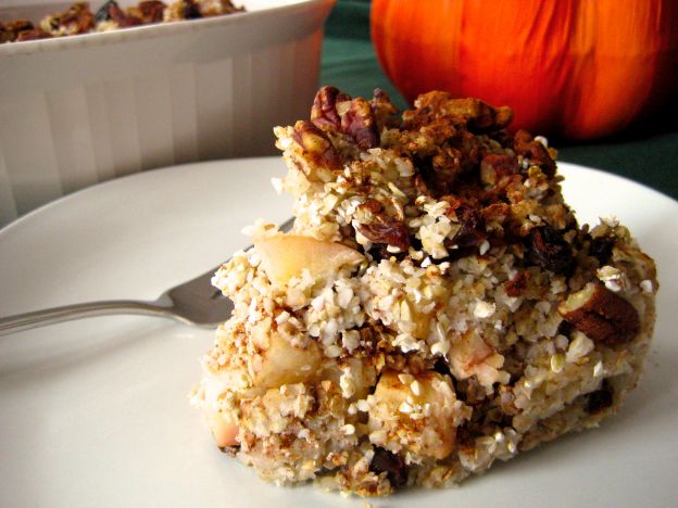 Maple apple buckwheat casserole