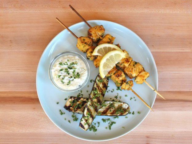 Marinated Fish Skewers