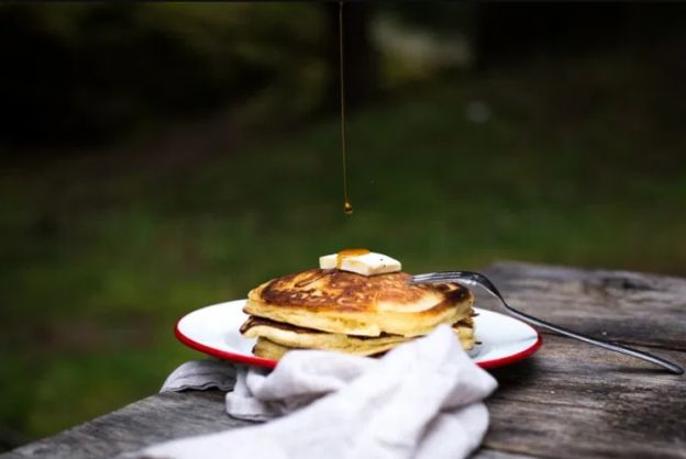 Mason Jar Campfire Pancakes