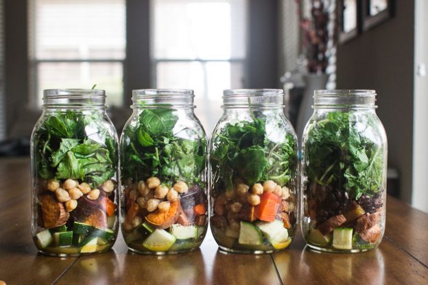 Mason jar salads