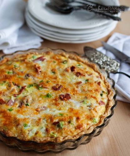 Meat lovers quiche