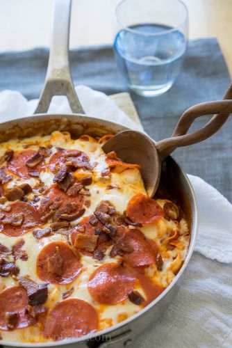 Meat lover's tortellini skillet