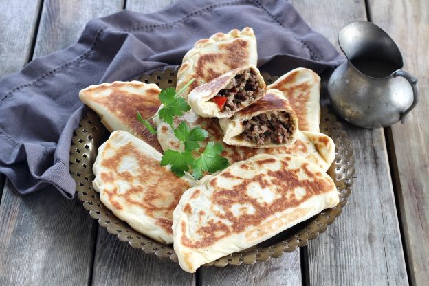 Meat-Stuffed Turkish Crepes