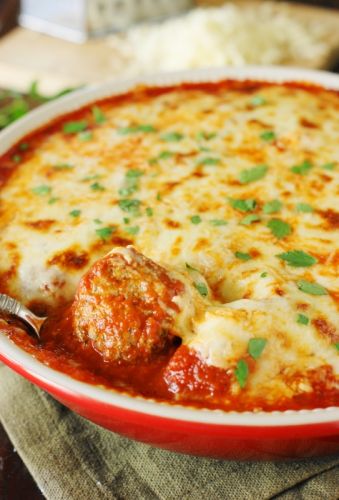 Meatball Parmesan Casserole