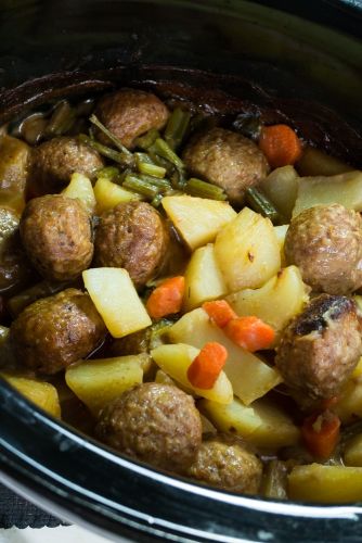 Meatball Potato Casserole