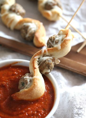 Meatball sub skewers