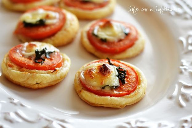 Mini Tomato and Mozzarella Tarts