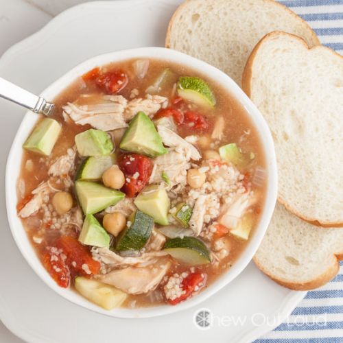 Moroccan chicken soup