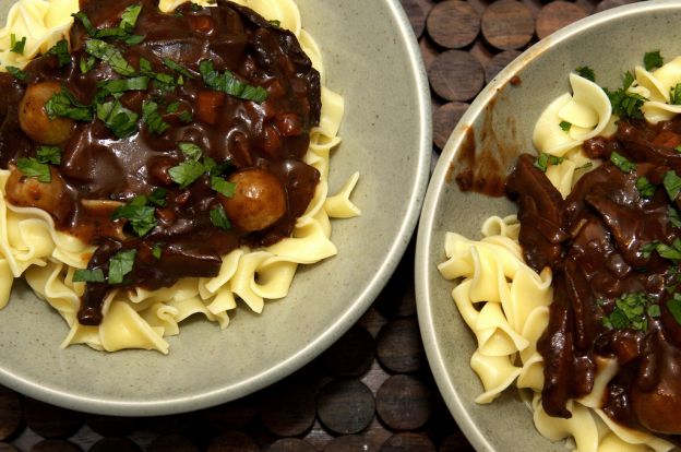 Mushroom Bourguignon