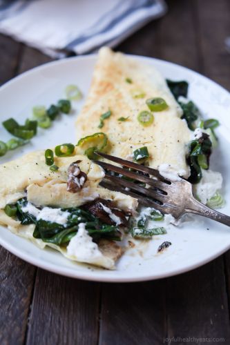 Mushroom Spinach Omelette