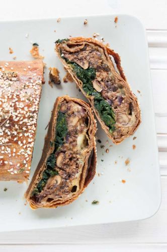 Mushroom Wellington With Spinach