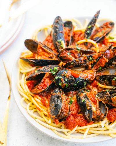 Easy Mussels Marinara