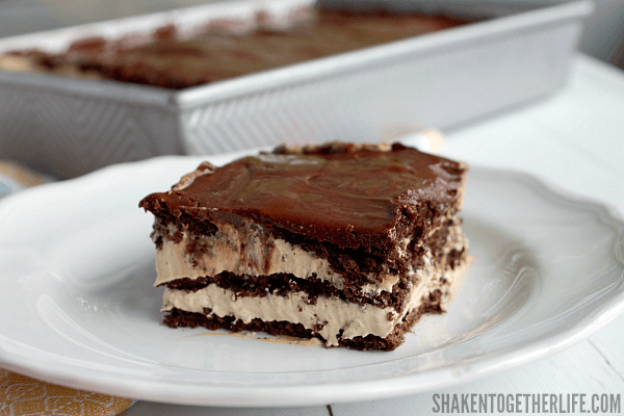 Iced Mocha Eclair Cake