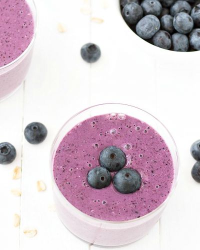 Oatmeal blueberry smoothie