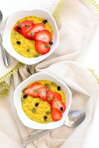 Turmeric Steel Cut Oats Recipe