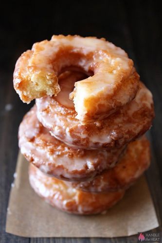 Old-fashioned sour cream doughnuts