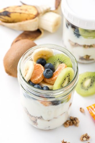 On-The-Go Granola Yogurt Fruit Breakfast Parfaits