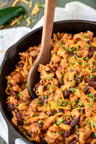 One-Pot Chili Mac and Cheese