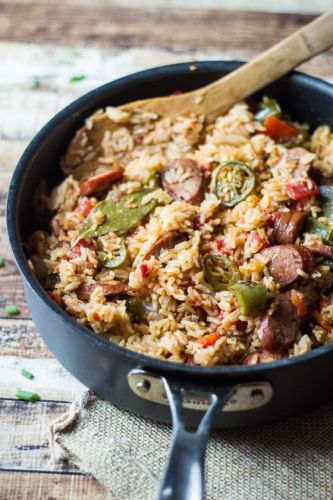 One-Pot Spicy Southern Sausage and Rice