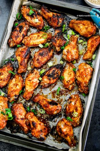 Oven-Baked Korean-Style Chicken Wings