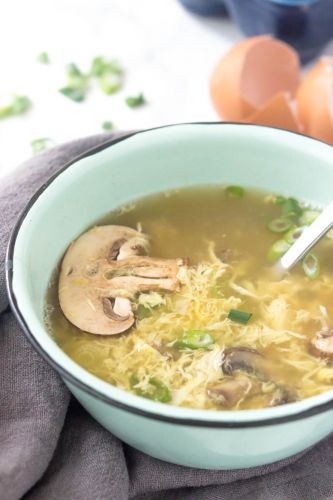 Paleo Egg Drop Soup for One