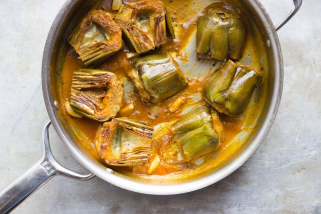 Pan-Braised Artichokes