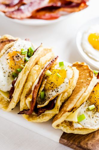 American Breakfast Tacos aka Pacos