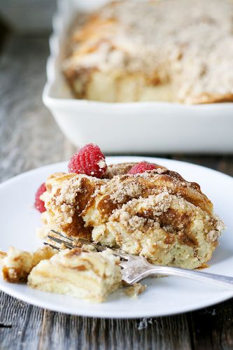 Overnight pancake casserole