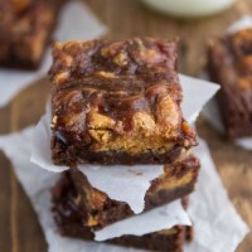 Peanut butter and jelly brownies