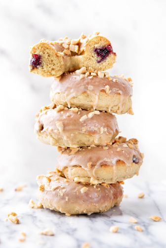 Peanut butter jelly donuts