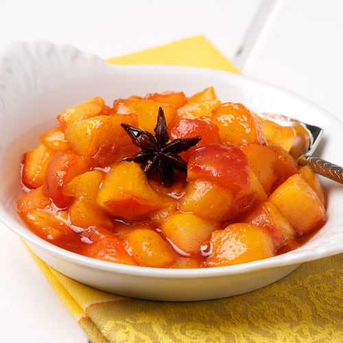 Peach compote