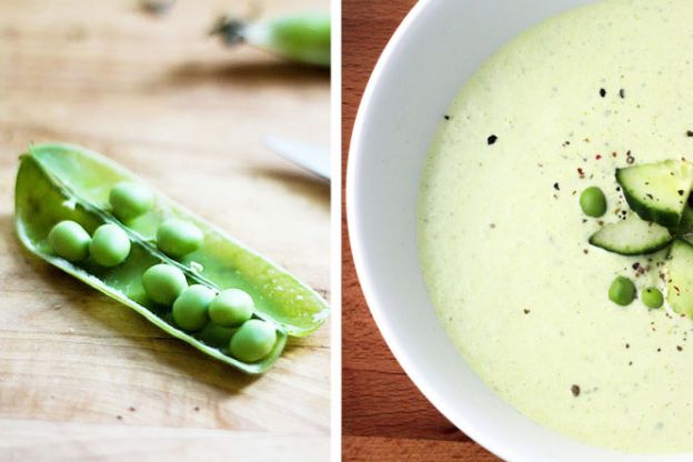 Chilled Pea and Cucumber Soup