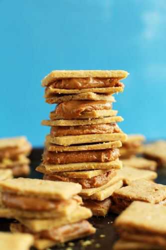 Vegan and Gluten-Free Peanut Butter Cheese Crackers